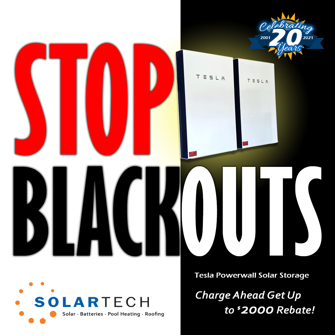 Stop BlackOuts with SolarTech Solar Batteries