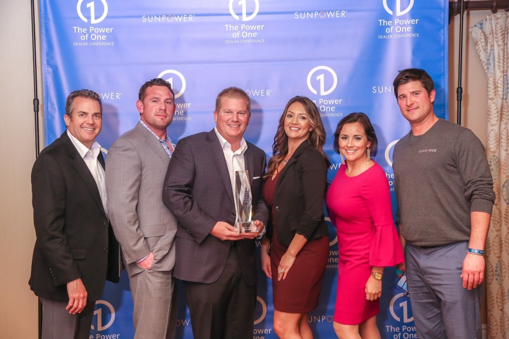 Solartech Wins SunPower 2018 Residential Regional Dealer of the Year Award