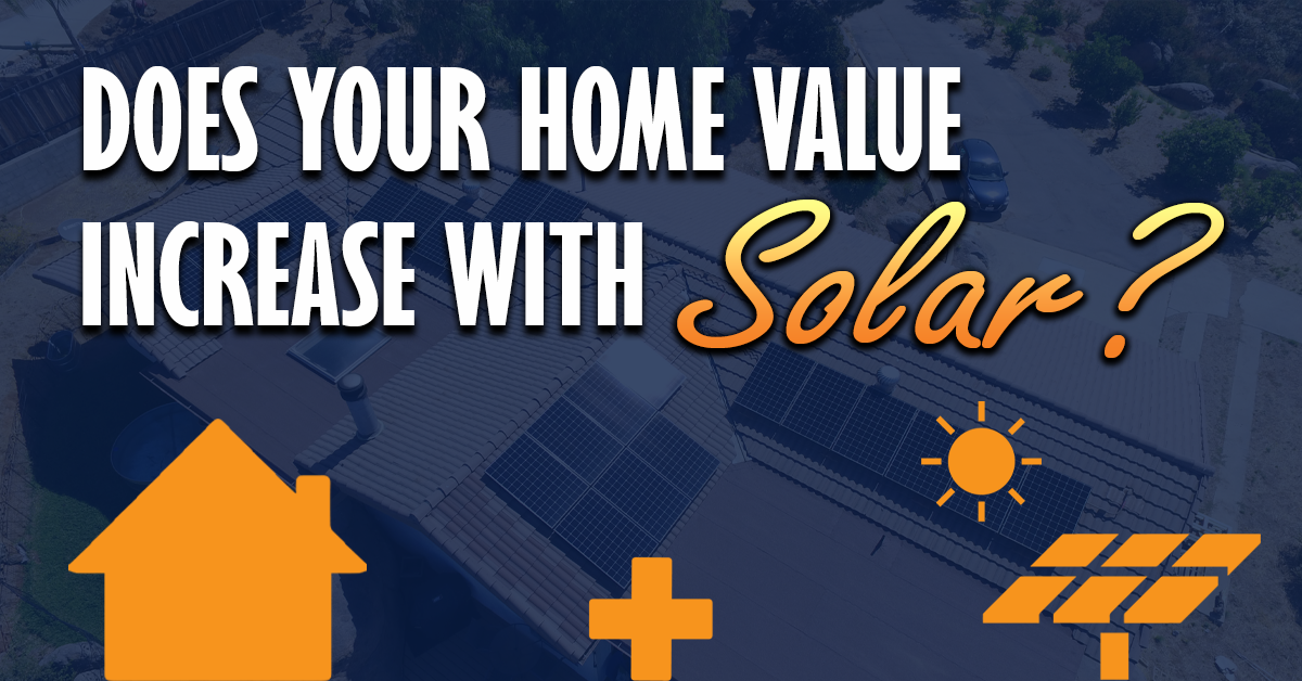 Every dollar saved on energy through solar increases a homes value by nearly $20!