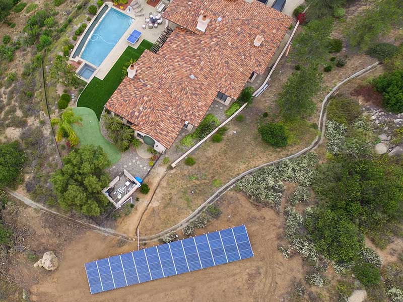 San Diego Residential Ground Mounted Solar by SolarTech
