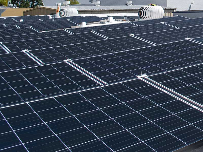 Commercial Roof Mounted Solar Install by SolarTech