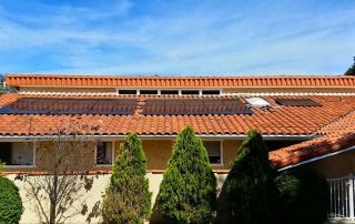Roof Mounted SunPower Solar Panels on Clay Tile