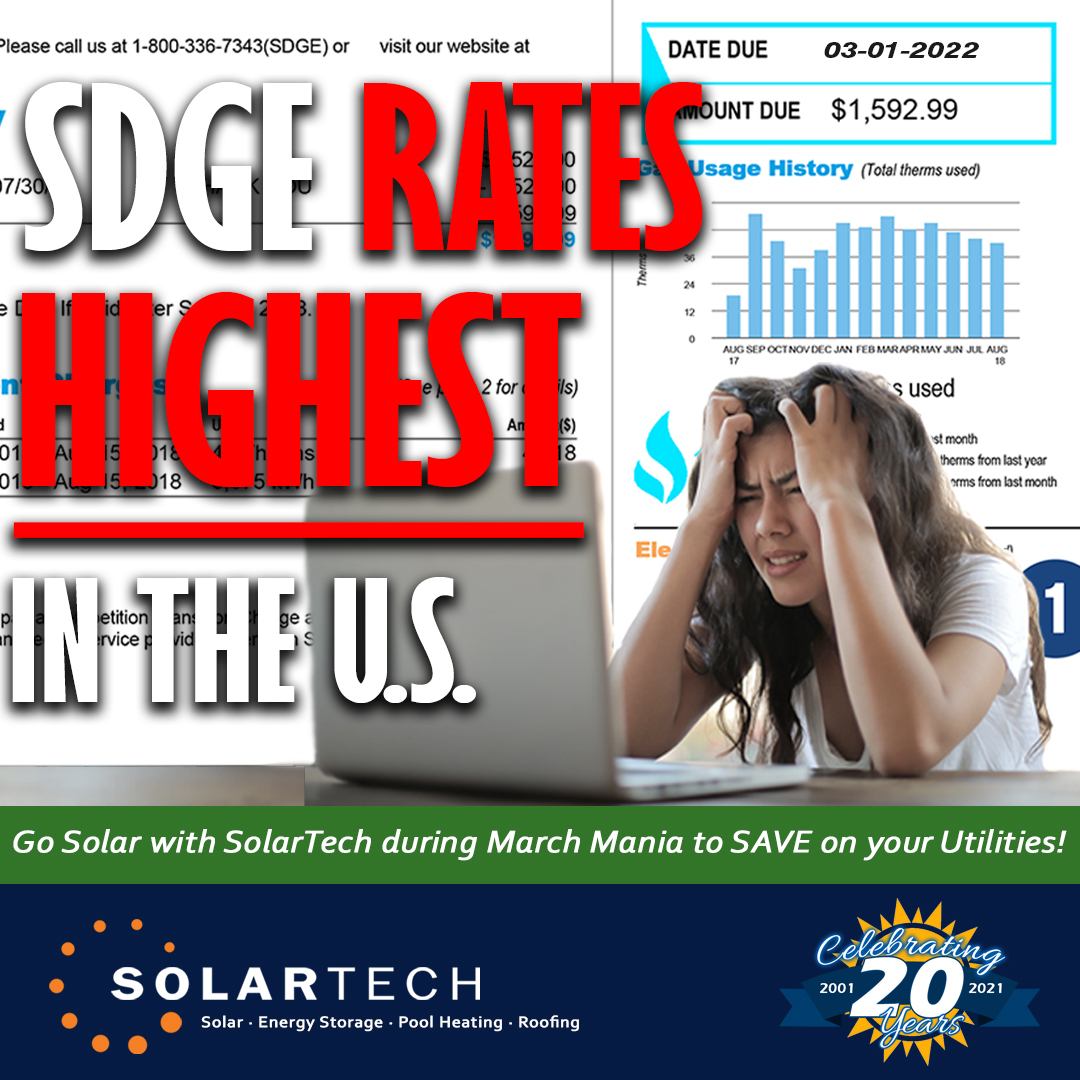 SDGE Rates Highest in the Country