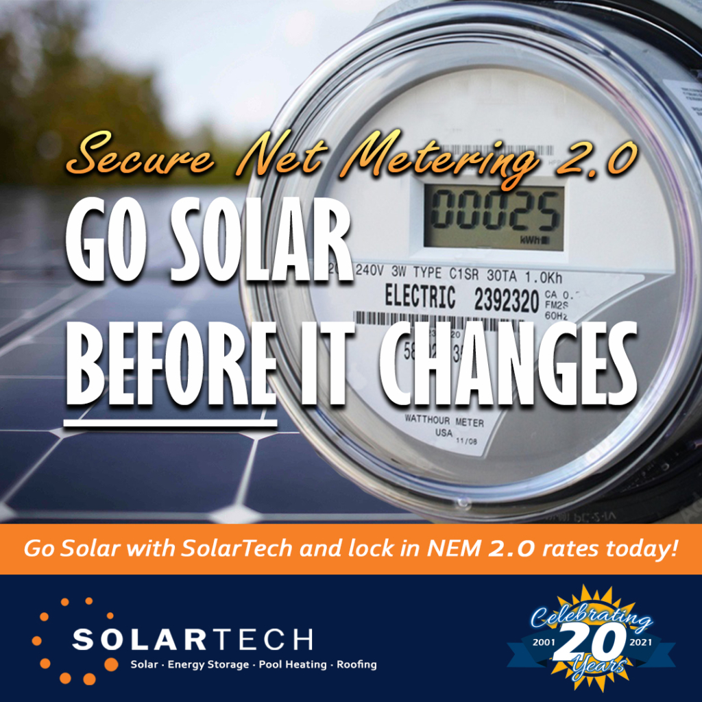Secure Net Metering 2.0! Go Solar Before it Changes